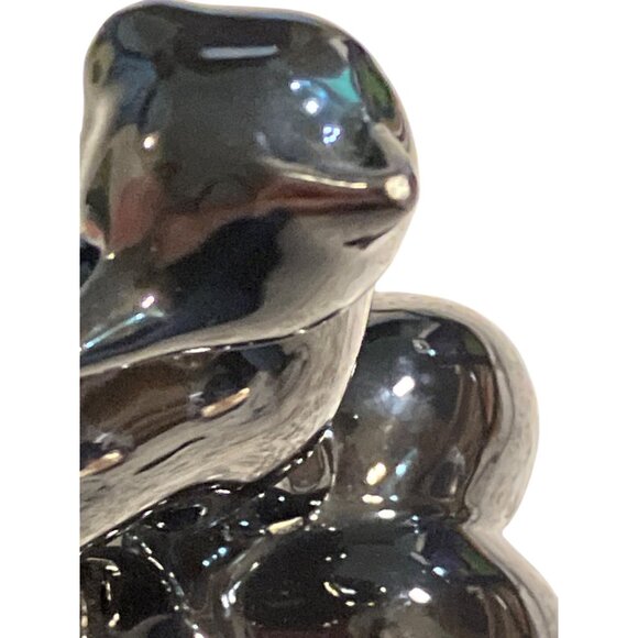 Ceramic Black Cat On Pumpkin Halloween Decor Figurine With White Ghost & "Boo" D - Picture 13 of 15